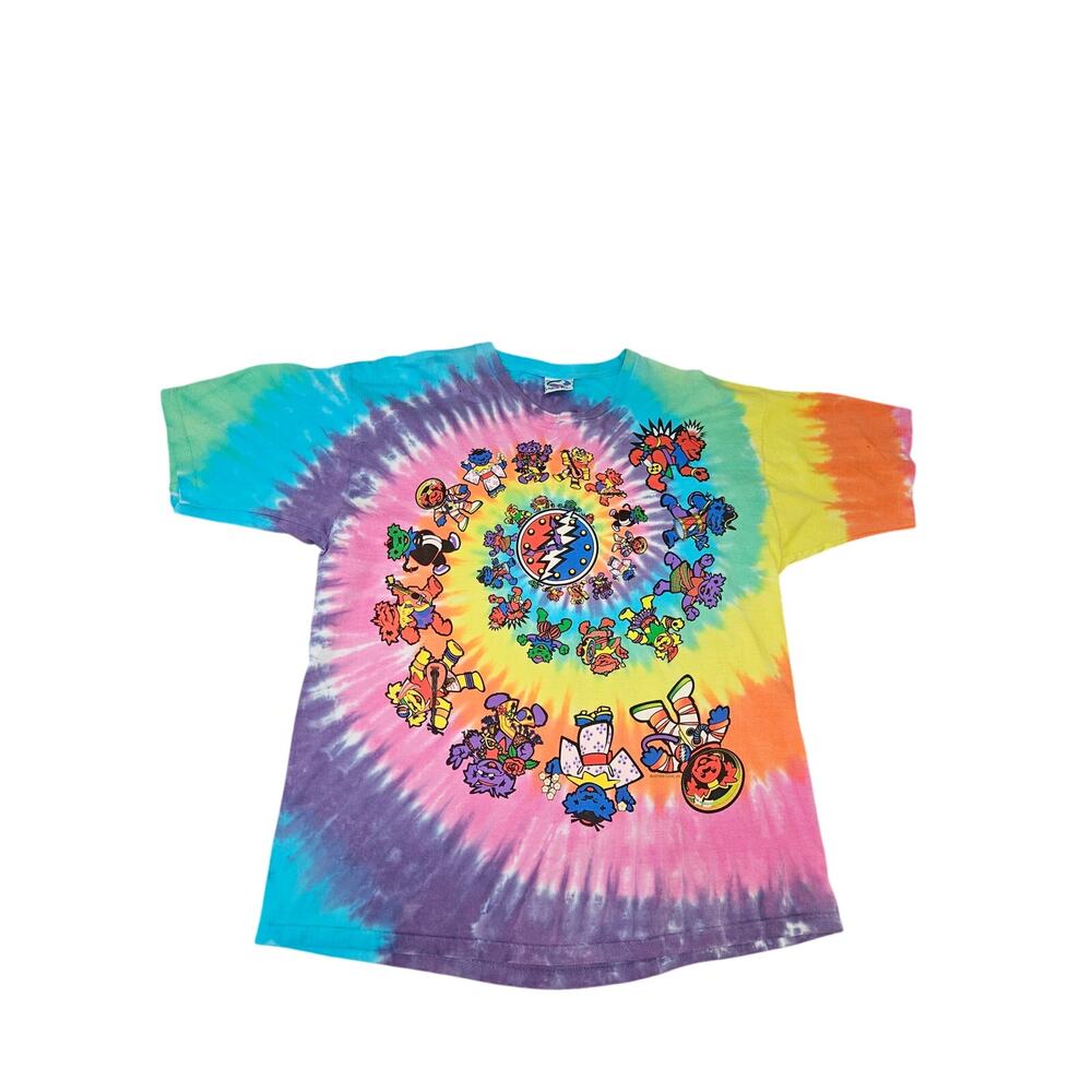 Vintage Grateful Dead Nationality Bears T-Shirt 1996 Liquid Blue